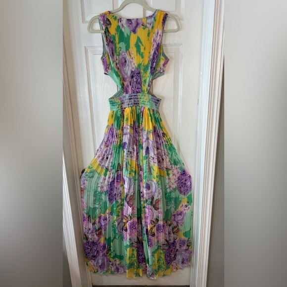 Rococo Sand Ivy‎ Purple Floral Maxi Dress Size Small - Picture 5 of 16